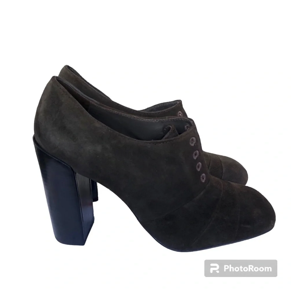 Tory Burch Pumps Stella Oxford Smoke Suede Leather